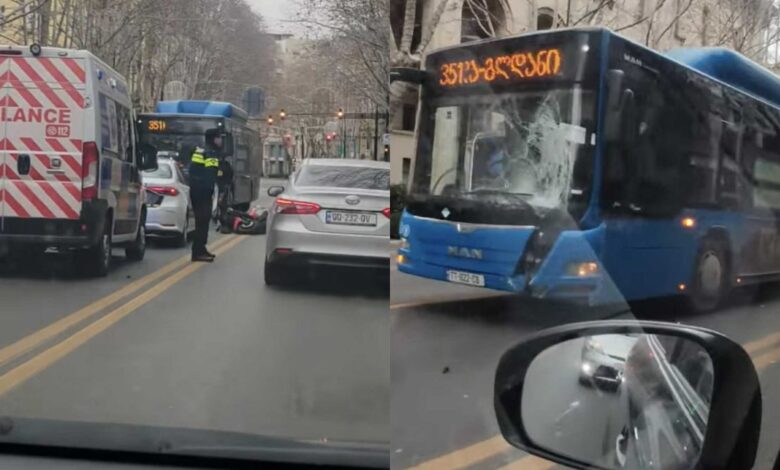 ავარია თბილისში – რა კადრები ვრცელდება