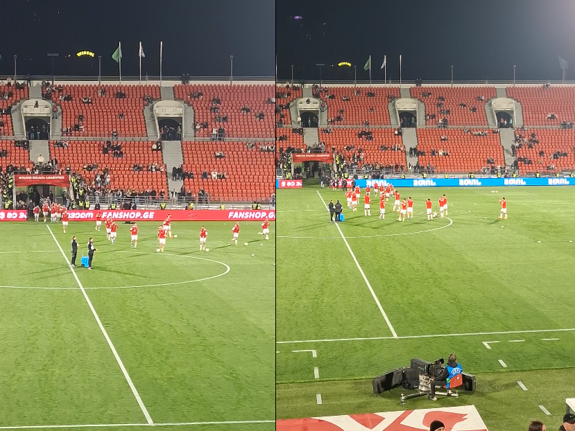 უხერხულია... - ჩვენი ბიჭები მოედანზე გამოვიდნენ, მოედანი კი ასე დახვდათ